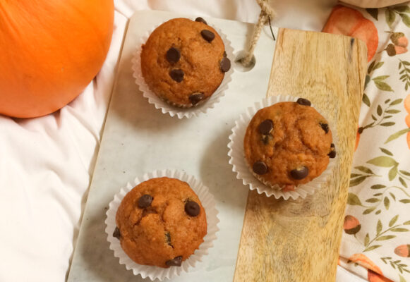 pumpkin-chocolate-chip-muffin