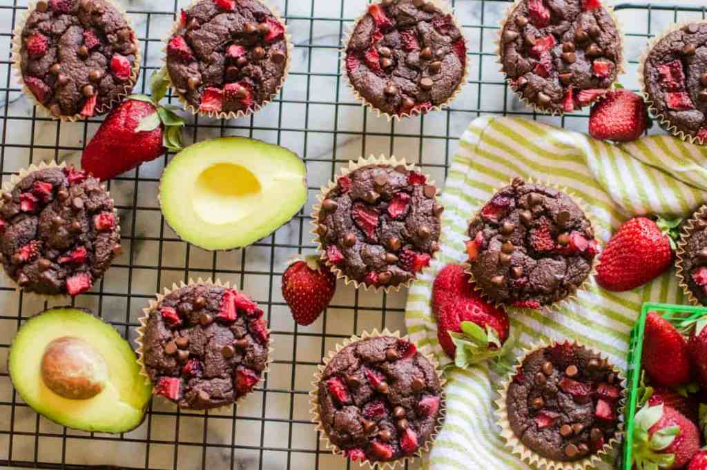 avocado-chocolate-muffins-on-wire-rack