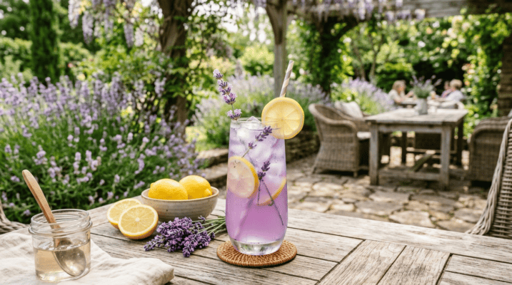 Natural lavender vodka lemonade aesthetic